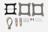 NOS Carburetor and Injector Plate Kits 12510NOS Nitrous Plate, Big Shot, Aluminum, Black, Square Flange, 4-Barrel Carburetor, 190, 225, 275, 300 hp, Kit thumbnail 3