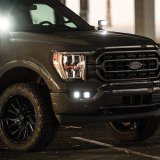 Rigid Industries D-Series Mounting Brackets 46739 Light Mount Brackets, Mount Brackets, Mounts Four Light Pods in Factory Fog Light Position, Stainless Steel, Black, Ford, Pair thumbnail 1