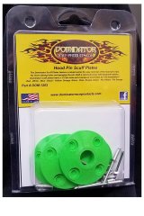 Dominator Hood Pin Scuff Plates DOM-1202-XG Green - 4 and 16 rivets thumbnail 2