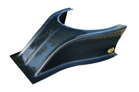 Dominator Stalker Hood Scoops DOM-505-CF Scoop, Stalker, Plastic, Carbon Fiber Finish, 5.50 in. Tall, Each