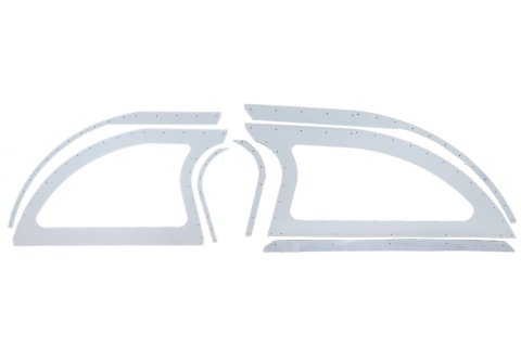 Dominator Race Products Car Body Panels DOM-805-AL-WH Aluminum Sails - Open Style - Left &Right