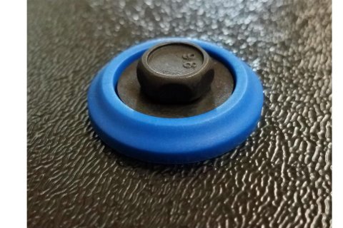 Dominator Body Bolts DOM-1200-B-BL Bolt Hardware Kit, Steel, Natural, 1/4 in. -20, Hex Head, Blue Washer, Set of 10 thumbnail 1