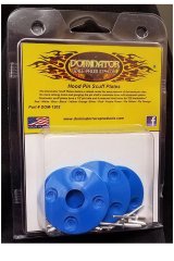 Dominator Hood Pin Scuff Plates DOM-1202-BL Blue - 4 and 16 rivets thumbnail 3