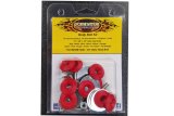 Dominator Body Bolts DOM-1200-A-RD Bolt Hardware Kit, Steel, Natural, 1/4 in. -20, Allen Head, Red Washer, Set of 10 thumbnail 1