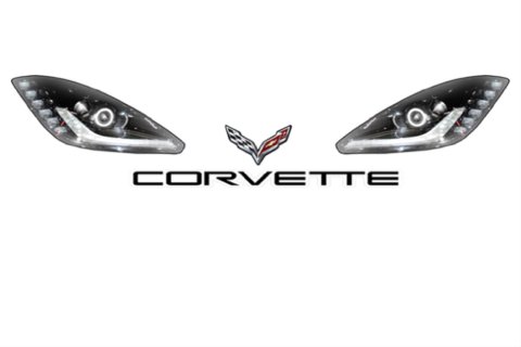 Dominator Late Model Headlight Graphics DOM-210 DominatorLateModelHeadlightGraphics-­-Corvette