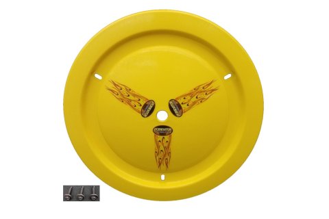 Dominator Race Products Wheel Covers DOM-1012-Bolt-YE Cover, Ultimate Cover - Weld/Keizer/Aero/Bassett/Circle - 15" Smooth - Bolt