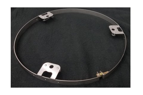 Dominator Race Products Wheel Trim Rings DOM-1015-DZUS Ring, Universal Ring - Fits 15" Rim - Flat - Weld - Quick Fastener