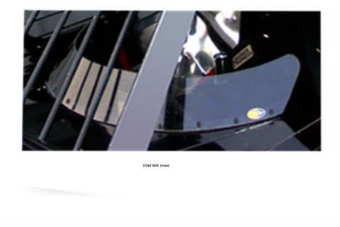 Dominator Rock Guard/Windshields DOM-906 Window, Guard/Windshield, Polycarbonate, Tinted, Each