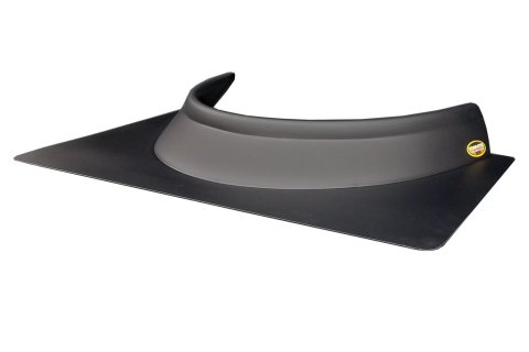 Dominator Formed Rock Guards DOM-900-GBK Window, Guard/Windshield, Polycarbonate, Gloss Black, 3.00 in Tall, Front, Each