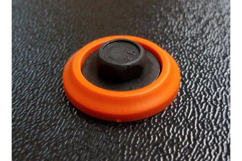 Dominator Body Bolts DOM-1200-B-OR Bolt Hardware Kit, Steel, Natural, 1/4 in. -20, Hex Head, Orange Washer, Set of 10