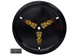 Dominator Race Products Wheel Covers DOM-1030-Bolt-BK Metal Cover - Fits 15" Wheels - BLACK- BOLT thumbnail 1