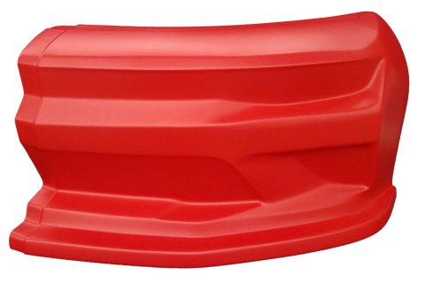 Dominator SS Camaro Nosepieces DOM-331-RD Race Car Body Panel, Nosepiece, Dirt Style, Nose Position, High-impact Plastic, Red, Left Side Nose, Each