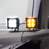 ZROADZ A-Pillar LED Pod Light Kits Z365401-KIT4AW Pods, Kit with 3 Inch White and Amber Lights, Ford Bronco, Kit thumbnail 1
