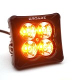 ZROADZ A-Pillar LED Pod Light Kits Z365401-KIT4AW Pods, Kit with 3 Inch White and Amber Lights, Ford Bronco, Kit thumbnail 4