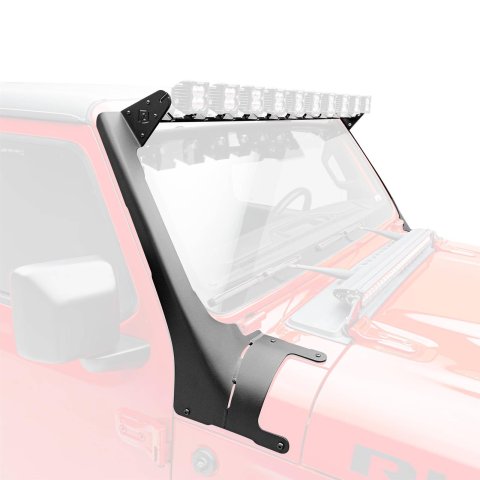 ZROADZ Light Mount Brackets Z934931 LED Bracket Front Roof Black 2019-2022 Jeep Wrangler JL, Wrangler JLU thumbnail 2