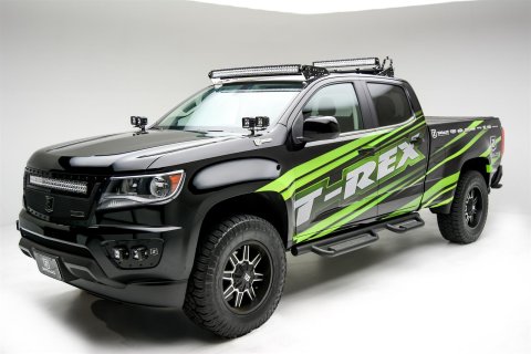 ZROADZ Auxiliary Light Mounting Brackets for 2015-2020 CANYON, COLORADO - Z332671 2015-2016 CHEVROLET COLORADO: Front Roof LED Bar Mounts To Mount One 40" Zroadz Straight OR Curved LED Bar or similar style thumbnail 1