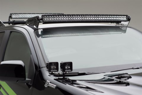 ZROADZ Auxiliary Light Mounting Brackets for 2015-2020 CANYON, COLORADO - Z332671 2015-2016 CHEVROLET COLORADO: Front Roof LED Bar Mounts To Mount One 40" Zroadz Straight OR Curved LED Bar or similar style thumbnail 4