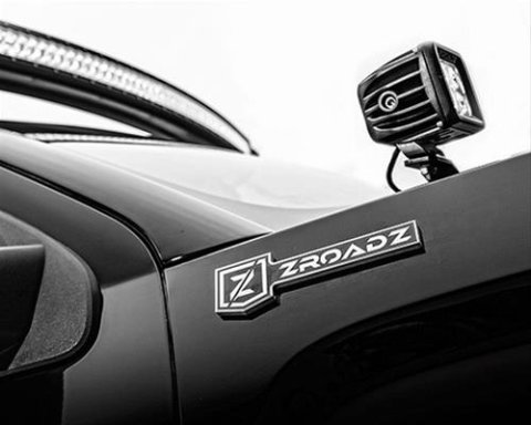 ZROADZ Hood Hinge LED Pod Light Brackets Z365631 2008-2010 FORD F250/350: Hinges Bar Mounts - By A Pillar - for mounting Two 3" Zroadz Cube Work Lights or Similar Style - Bol thumbnail 2