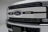 ZROADZ - Grilles and Grille Inserts for 2017-2019 F-250 SUPER DUTY, F-350 DUTY Z415471-KIT 2017 Ford /350 OEM LED Light Bar Mounts (Black) Includes Two 6" Zroadz Slim Single Row LED Light Bars wire harness- thumbnail 1