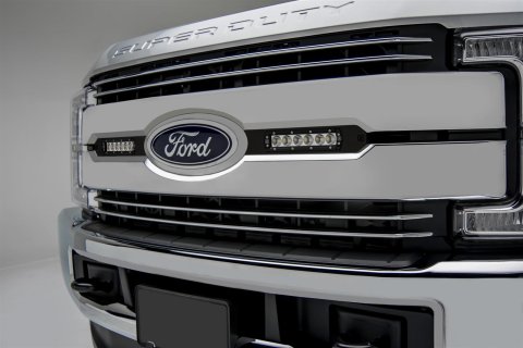ZROADZ - Grilles and Grille Inserts for 2017-2019 F-250 SUPER DUTY, F-350 DUTY Z415471-KIT 2017 Ford /350 OEM LED Light Bar Mounts (Black) Includes Two 6" Zroadz Slim Single Row LED Light Bars wire harness-