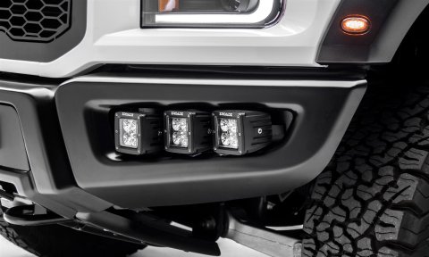 ZROADZ Bumper Accessories Z325652-KIT 2017 Ford F150 Raptor Front Fog Lamp Mount KIT With Protective LED Light Shroud- Includes (6) 3" LED Cube Lights, Universal Wire thumbnail 3