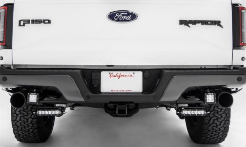 ZROADZ - Bumper Accessories for 2017-2023 F-150 Z385662 2017 Ford F150 Raptor Rear Frame LED Light Bar Mounts (Brackets Only) to mount (2) 6" Slim Line LED or similar light Bolt On Easy In