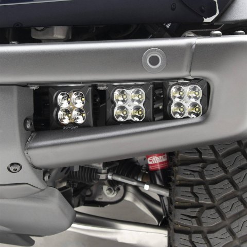 ZROADZ Front Bumper OEM LED Fog Light Brackets Z325401 Mounting Brackets, Mount Kit, Inset, Bolt-on, No Drilling Required, Ford Bronco, Sold as a Pair thumbnail 2