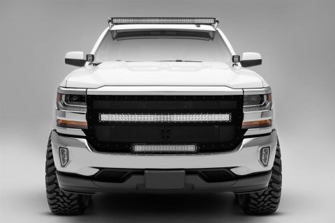ZROADZ Front Roof LED Light Brackets for 2019-2022 SIERRA 1500, SILVERADO 1500 - Z332281 Bar Mounting Bracket, Chevrolet/GMC Bracket, Black thumbnail 1