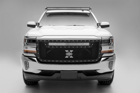 ZROADZ Front Roof LED Light Brackets for 2019-2022 SIERRA 1500, SILVERADO 1500 - Z332281 Bar Mounting Bracket, Chevrolet/GMC Bracket, Black thumbnail 2