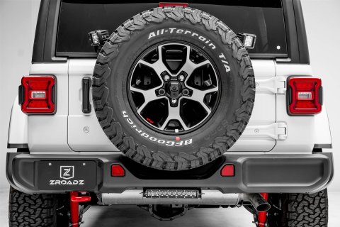ZROADZ Rear Tire Carrier LED Light Brackets for 2018-2022 WRANGLER - Z394951 Spare Carrier, Bracket thumbnail 4