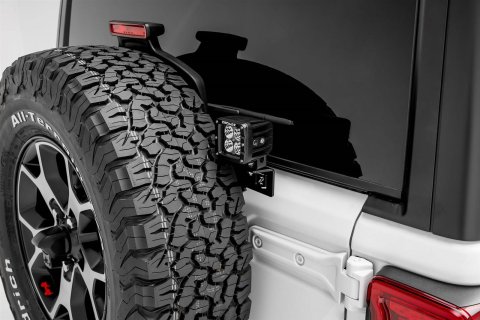 ZROADZ Rear Tire Carrier LED Light Brackets for 2018-2022 WRANGLER - Z394951 Spare Carrier, Bracket thumbnail 5