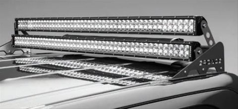 ZROADZ Light Mount Brackets Z350002 Roof Modular - Add On Dual LED Bar - To Add and Install Dual/Stacked Straight Zroadz Led Lights or Similar Style thumbnail 1