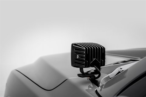 ZROADZ Hood Hinge LED Pod Light Brackets for 2018-2021 F-150 - Z365711 Mount Brackets, Brackets, Mounts 3 in. Pads, Steel, Black, Ford, Pair thumbnail 3