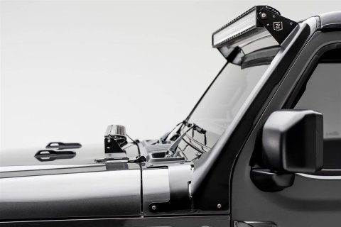 ZROADZ Front Roof LED Light Brackets for 2020-2022 GLADIATOR, 2018-2022 WRANGLER - Z374831 Auxiliary Mounting Bracket, Bracket thumbnail 6