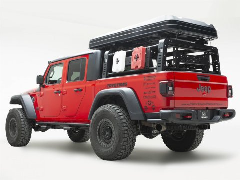 ZROADZ Access Overland Rack Crossbars for 2020-2022 GLADIATOR - Z834011 Roof Bar, Gladiator Crossbars, Black, 2 Pc thumbnail 1