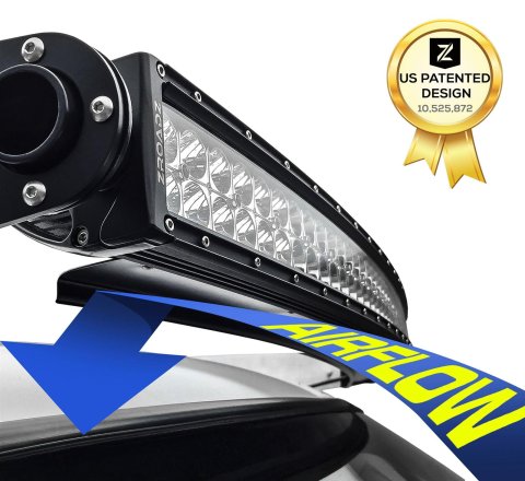 ZROADZ Noise Canceling Wind Diffusers Z330051S Light Bar, Cancelling Universal Diffuser thumbnail 1