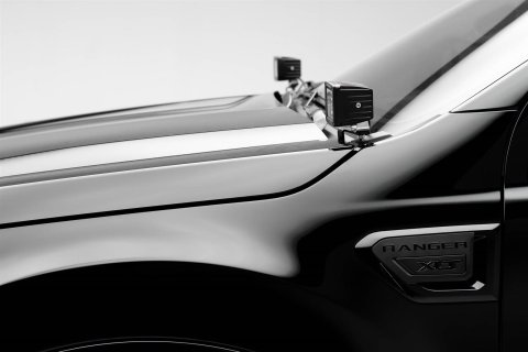 ZROADZ Hood Hinge LED Pod Light Brackets for 2019-2021 RANGER - Z365821 Bar Mounting Bracket, Bracket thumbnail 6