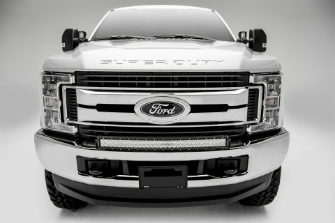 ZROADZ Light Mount Brackets Z325472 2017-Ford Super Duty F-250-350 Front Bumper Top LED Bar Mounts - to mount 30"" Curved Zroadz LED or Similar Style light thumbnail 1