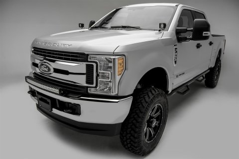 ZROADZ Light Mount Brackets Z325472 2017-Ford Super Duty F-250-350 Front Bumper Top LED Bar Mounts - to mount 30"" Curved Zroadz LED or Similar Style light thumbnail 3