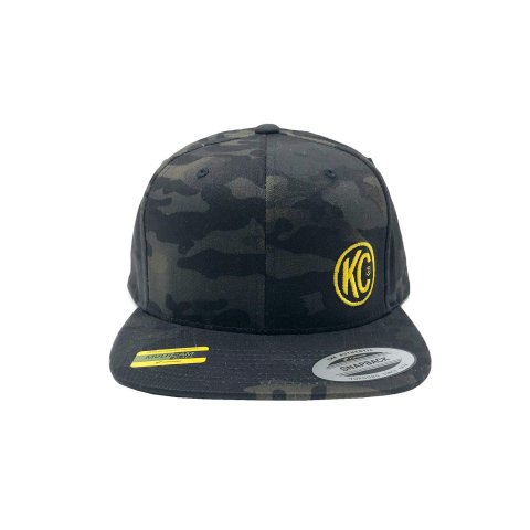 KC HiLiTES Black MultiCam Hats 70212 Logo, Camo/Black, Flat Bill, One Size, Adult, Snap, Each thumbnail 2
