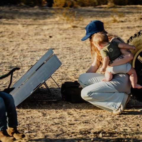 KC HiLiTES Portable Foldable Solar Panels 5001 Panels, Portable, Monocrystalline, 150W Max Power, 6.03A Max Output Current, 27.240 in. Length, 26.780 in. Width, 0.079 in. Height, Each thumbnail 5