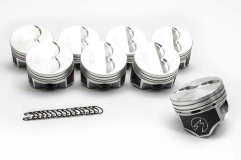 Speed-Pro Hypereutectic Pistons H660CP60 Pistons, Hypereutectic, Flat, 4.060 in. Bore, Chevy, Set of 8 thumbnail 4