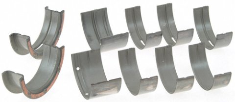 Sealed Power Main Bearing Sets 4040M Bearings, Standard Size, Tri Metal, 1/2 Groove, Upper, Pontiac, 326, 350, 389, 400, Set of 5 thumbnail 2