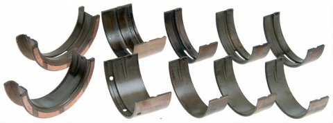 Speed-Pro Competition Series Main Bearings 113M10 Bearings, Competition, 0.010 in. Crankshaft Undersize, Super Duty Alloy, H-14, 3/4 Groove, Pontiac, 350, 389, 400, Set of 5
