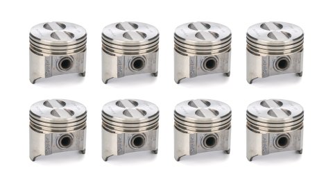 Sealed Power Cast Pistons 235NP30 Pistons, Cast, Flat, 3.905 in. Bore, Checker, Chevy, GMC, Set of 8 thumbnail 3
