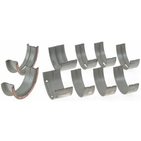 Sealed Power Main Bearing Sets 4040M20 Bearings, 0.020 in. Crankshaft Undersize, Tri Metal, 1/2 Groove, Upper, Pontiac, 326, 350, 389, 400, Set of 5 thumbnail 1