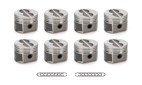 Speed-Pro Forged Pistons L2291F40 Pistons, Forged, Flat, 4.090 in. Bore, Ford, Mercury, Set of 8 thumbnail 4