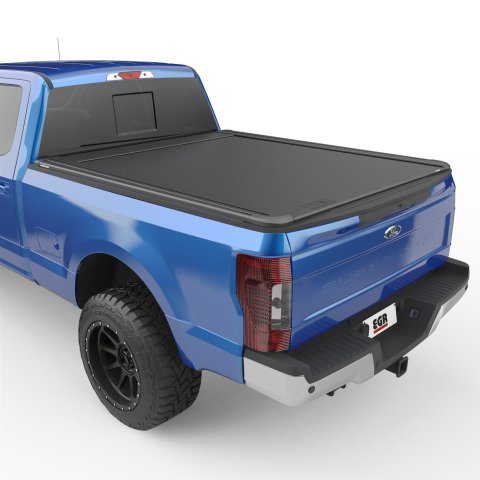 EGR RollTrac Manual Tonneau Covers for 2017-2024 F-250 SUPER DUTY, F-350 DUTY - RT040031ML Cover, RollTrac, Manual, 6 3/4 ft. Bed Length, Hard Cover, Black, Retractable, Aluminum, Ford, Each thumbnail 1