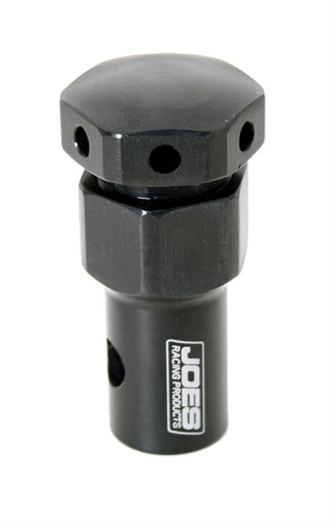 JOES Racing Products Roll Over Valves 13288 Valve, Aluminum, Black Anodized, -8 AN, Female Threads, Each