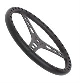 JOES Racing Products Aluminum Steering Wheels 13535-B Wheel, Aluminum, Black Anodized, 3-Spoke, 1.0 in. Dish, 15 in. Diameter, Dual 3-Bolt Mount, Each thumbnail 2